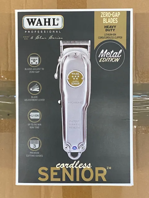 Wahl Senior Cordless 5 Stelle Serious Clipper Metal Edition NUOVO