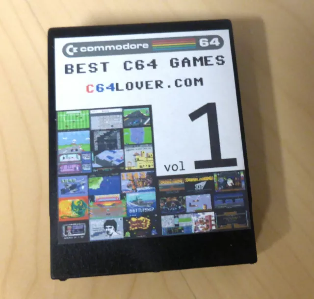  Commodore 64 / 128 Cartridge / Spielmodul .   34 Spiele und 6 Programme