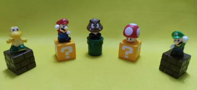 SUPER MARIO BROS 5 STATUETTE Torta COMPLEANNO Personaggi Figure Feste Statuine X