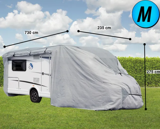 Bâche de toit pour camping-car et caravane demi-housse de protection  5*3M-8.5*3M