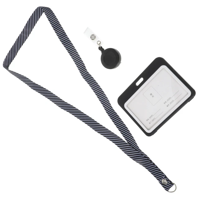 2pcs Horizontale Kartenhalter-ID-Karten mit Ärmeln Anti-Kratzer-Arbeitskarten