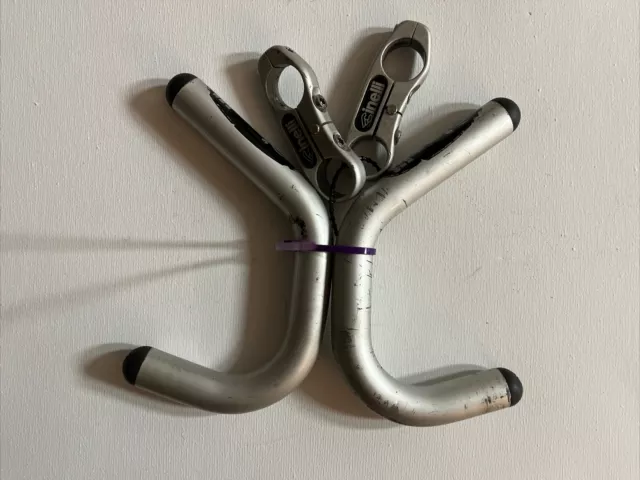 90’Cinelli Spinaci Thriatlone Handlebar Aero Road Bike Bar End Extensions, Used’