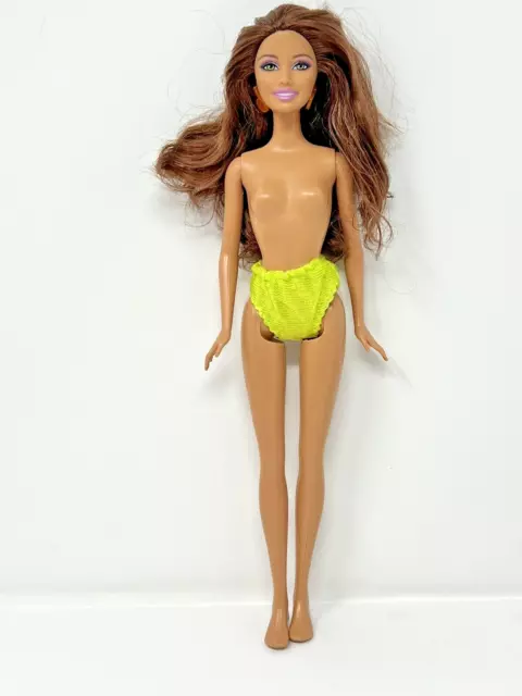 BARBIE DOLL LOT Of Mattel Dress In Elsa Frozen Brunette Hair Highlight Nude PicClick