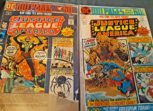 JUSTICE LEAGUE OF AMERICA 100 Page #DC-17, 112, 113 FOR READING ONLY- SEE DESC!