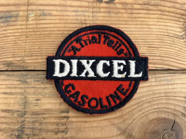 Vintage Dixcel A Trial Tells Attendant Gas Oil Uniform 3 1/4” Patch NOS-Sew-On