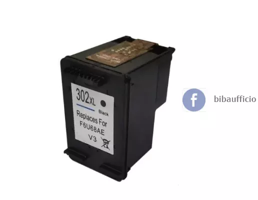 HP 302XL Nera Cartuccia compatibile HP 302XL Cartuccia a Getto d'Inchiostro