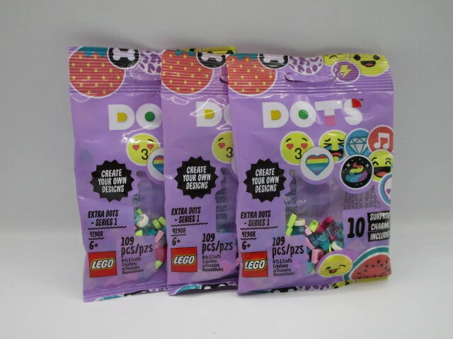 Lego 41908 Dots Extra Dots Series 1 With 10 Surprise Charms Lot Of 3 Party Favor