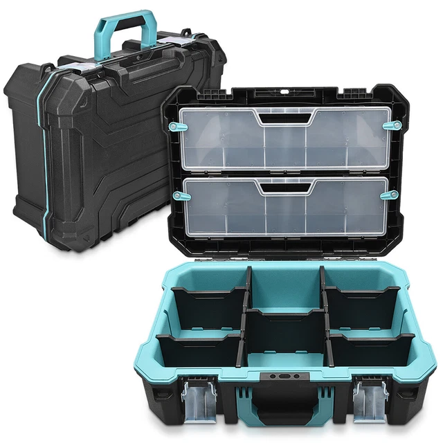 Caja de herramientas con cierre asa y protección antigolpes 52.5 x 38.9 x 19 CM