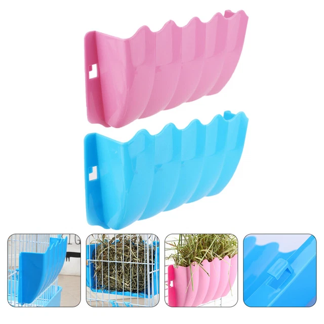 2Pcs Guinea Pig Heu Rack Heu Halter für Kaninchen Kaninchen Heu Krippe