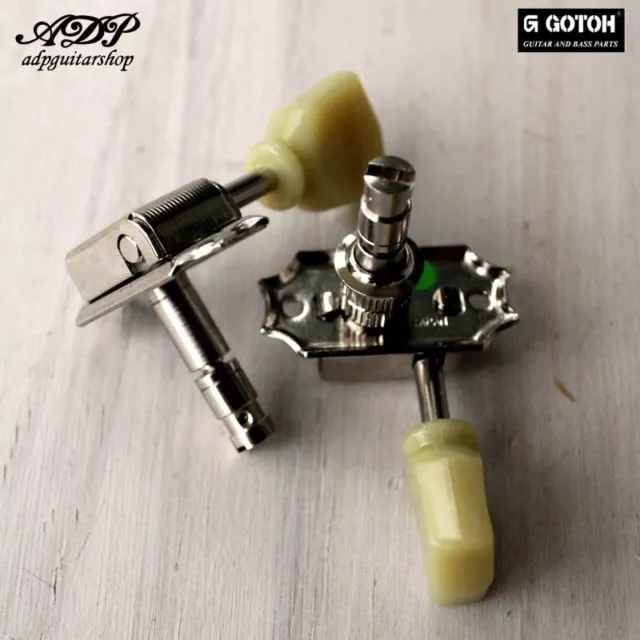 Mecaniques Toplocking SD90-MG 3+3 Vintage Gotoh Nickel boutons Tulipes