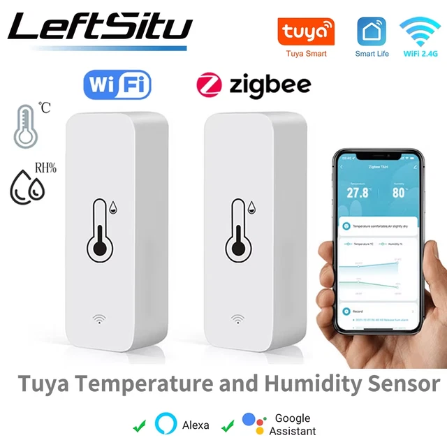 TUYA WIFI ZIGBE Temperature Humidity Sensor Thermometer Hygrometer ...