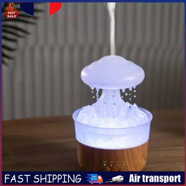 Rain Cloud Humidifier Essential Oil Diffuser for Sleeping Relaxing (White UK) FR