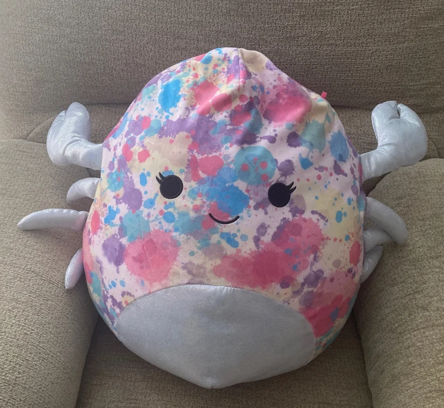 Ty Beanie Babies – Scuttle The Rainbow Crab – Peluche Arcobaleno Collezionabile Con Etichetta, Altezza 20 Cm