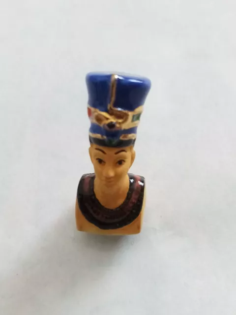 Fève Porcelaine Buste Tombeau Du Pharaon Dieu