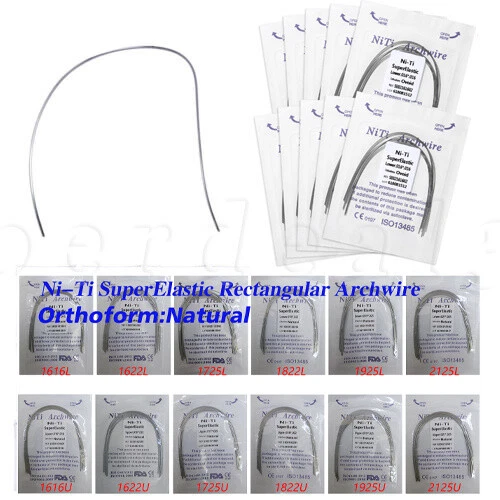 20X Dental Super Elastic Niti Arch Wires Natural Form - Foto 4