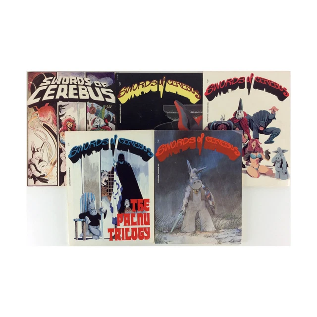 Aardvark-Vanahiem Cerebus Comic Bundle Swords of Cerebus Collection #1-5 EX