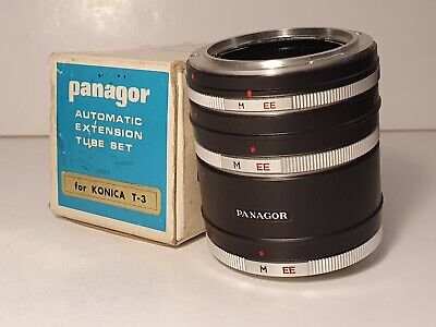 Panagor Konica T3 Set of 3 Automatic Extension Tube Set - AR Mount