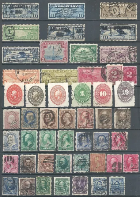 Briefmarken USA 2 Steckkarten  - Lot 001B