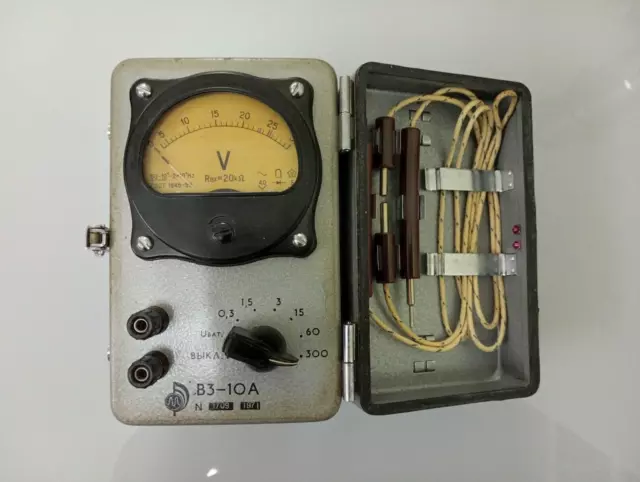 Rare Vintage Portable Voltmeter В3-10 from USSR