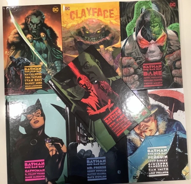 Batman One Bad Day HC 7 of 9 Book Set DC Comics Joker Bane Never Read