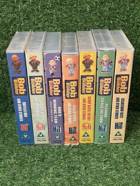 Bob The Builder VHS Bundle x 7 Vintage Hit Entertainment Child’s Video Job Lot