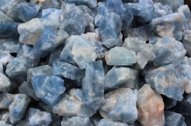 100% Natural Blue Apatite Rough Stone LB or OZ (Crystal Wholesale Bulk Lots)