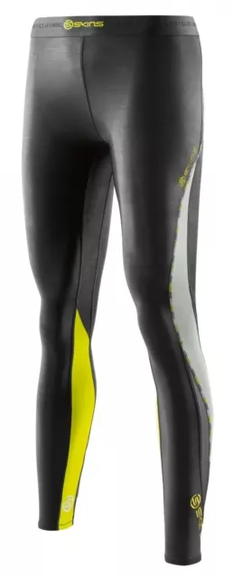 GREAT SAVINGS || Skins Dnamic Womens Compression Long Tights - Black / Limoncell
