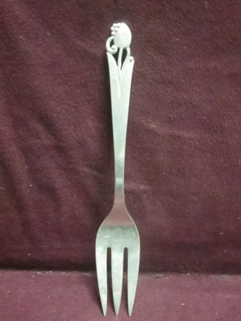 Sterling Frank Smith WOODLILY SALAD FORK 6 7/8" 43g no monogram