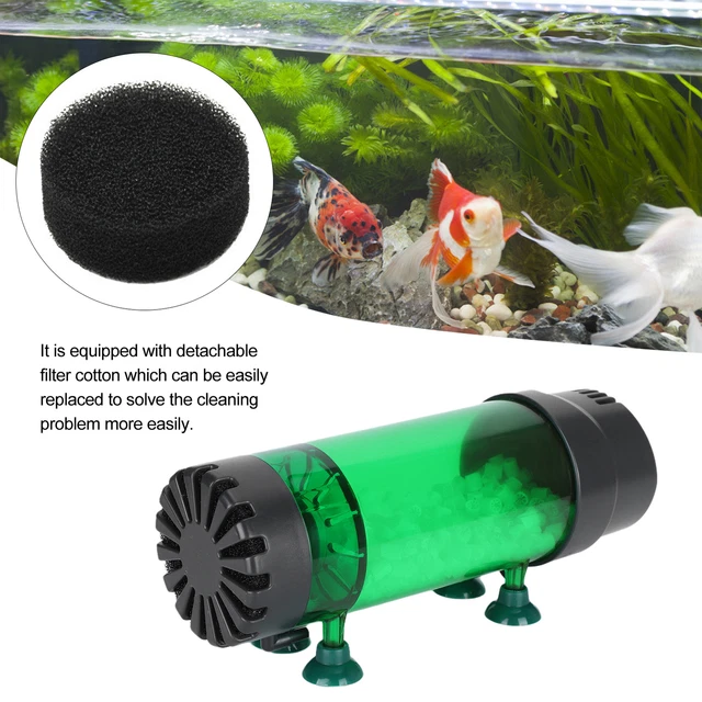 Fluidized Bed Filter Aquarium Fish Tank Bubble Bio Media Filter With Suction Tpg