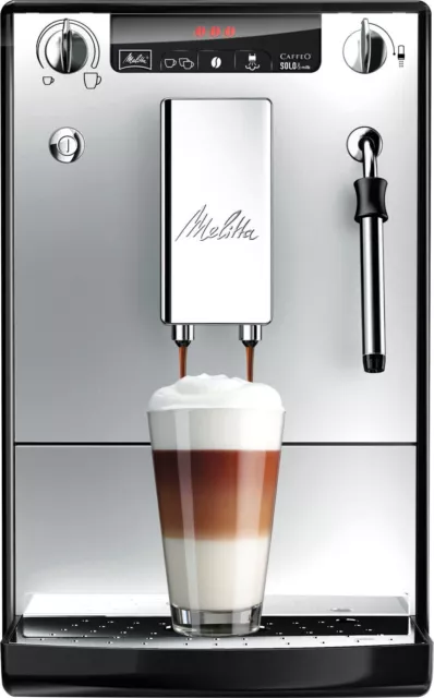 Melitta Kaffeevollautomat Caffeo Solo & Milk E953-202 Schwarz-Silber