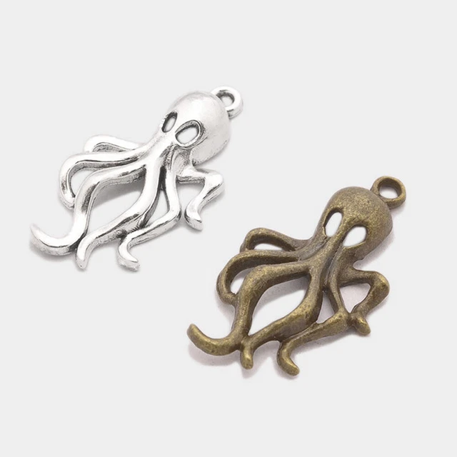 Oktopode 50 stücke Octopus Auto Anhänger Charms DIY Schmuckherstellung Zubehör 2