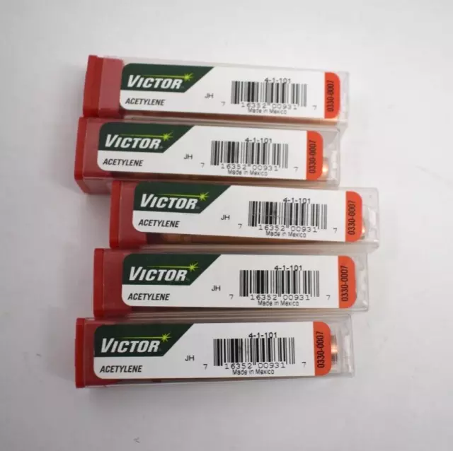 Lot of 5 Victor General Purpose Cutting Tips Torch Type 4-1-101 0330-0007