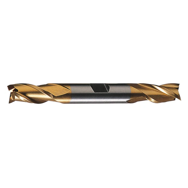 CLEVELAND C39598 Sq. End Mill,Double End,HSS,3/16"