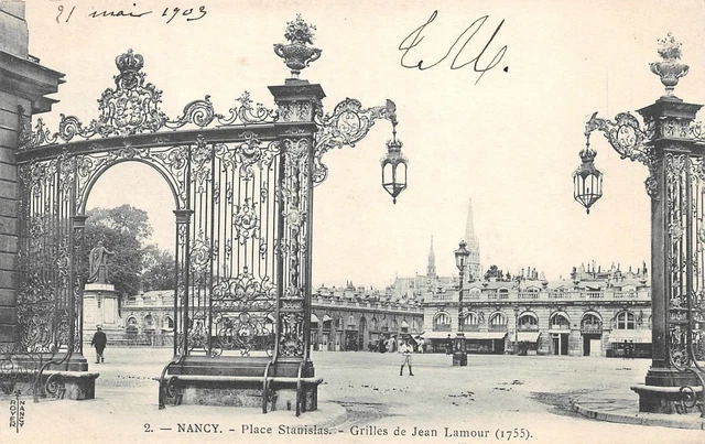 NANCY Place Stanislas grille de Jean Lamour