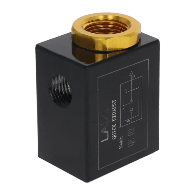 QE-02 Valvola pneumatica controllo scarico rapido controllo flusso d'aria unidirezionale M15,2 tubo QE-02 Valvola pneumatica controllo scarico rapido controllo flusso d'aria unidirezionale M15,2 tubo