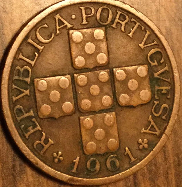 1961 Portugal 20 Centavos Coin