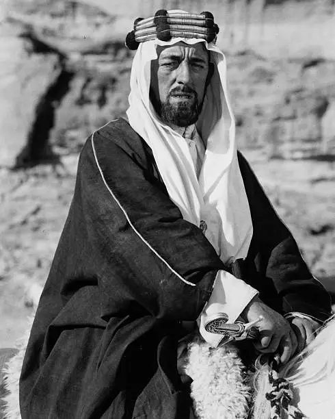 Alec Guinness as Prince Feisal Lawrence of Arabia 1962 Old Photo