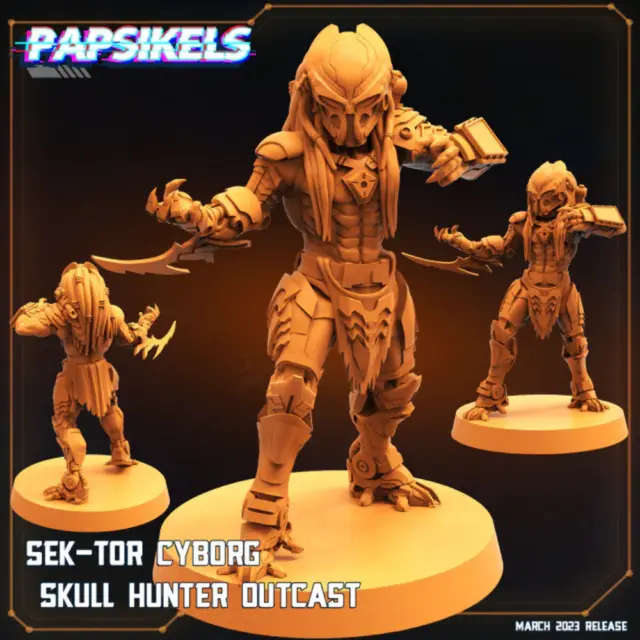Sek-Tor Cyborg Skull Hunter Outcast | Sci-Fi Specials | Sci-Fi Miniature | Papsi