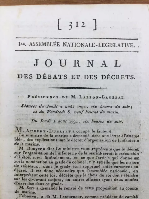 Manifeste de Brunswick Août 1792 Soissons Louis XVI accusé Saarlouis Mons Pique