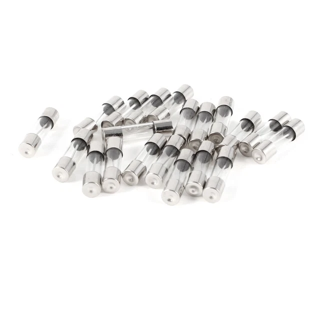 Lot de 20 Blow rapide Tube en verre fusible 15 A 250 V 5 mm x 20 mm