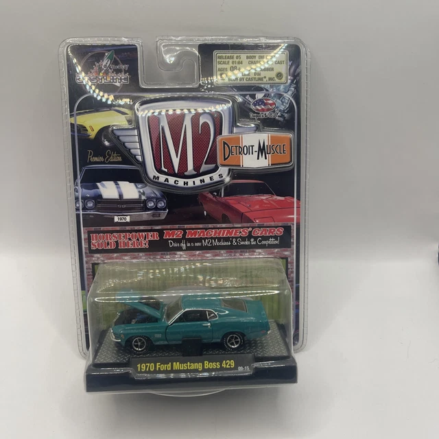 CASTLINE M2 MACHINES Detroit Muscle 1970 Ford Mustang Boss 429 Die Cast