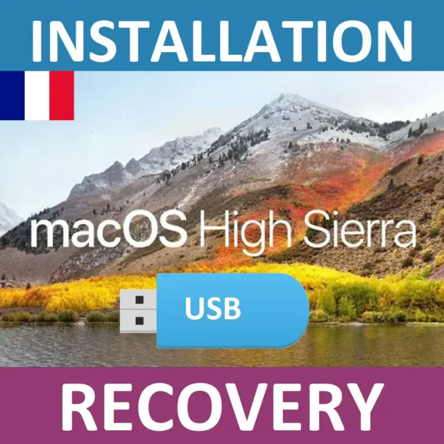 Clé USB Bootable OS High Sierra OSX 10.13 Mac