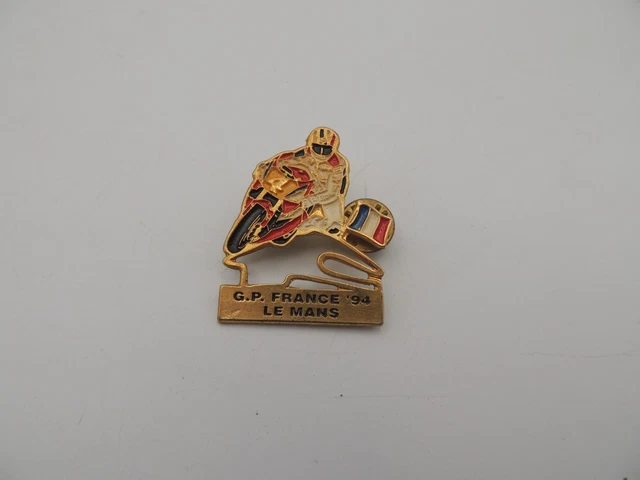 Pin's 24H Du Mans Moto GP 1996 - Grand Prix France Moto Bugatti - Métal