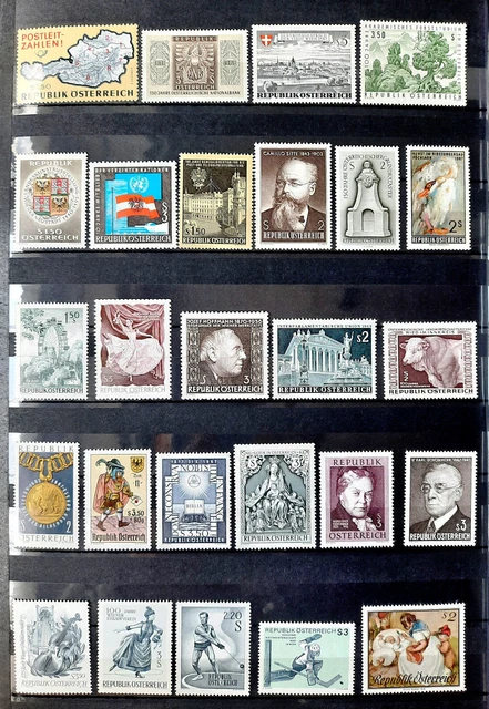 Briefmarken Österreich postfrisch, Sammlung 1960-er Jahrgänge