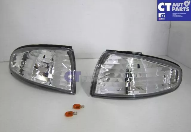 Clear Front Corner indicator Signal Lights for 93-95 Nissan S14 200SX Silvia S1 Clear Front Corner indicator Signal Lights for 93-95 Nissan S14 200SX Silvia S1