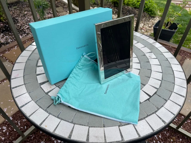 Tiffany & Co. 5x7 Pewter Picture Frame with Dust Bag + Box Tiffany & Co. 5x7 Pewter Picture Frame with Dust Bag + Box