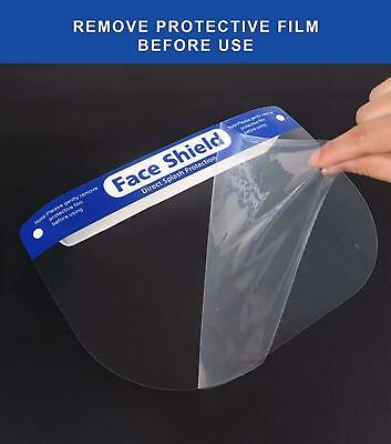 Face Shield Visor Safety Anti-Fog Face Protection Reusable Washable Unisex 3 Pc 2