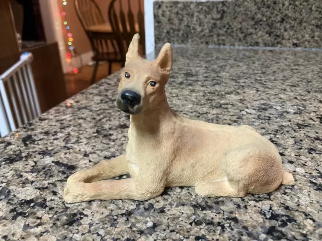 Great Dane Dog Figurine Fawn Color LOOK!!