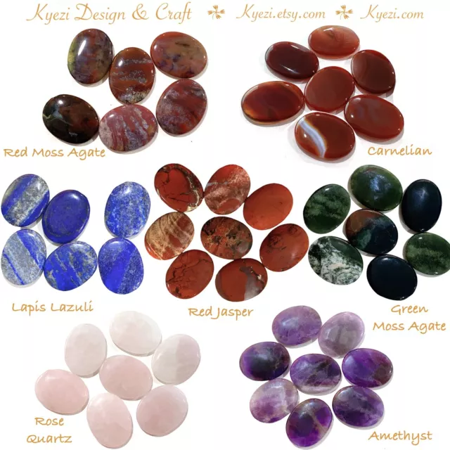 Palm Stone Polished Worry Stone Natural Gemstone Healing Crystal Energy