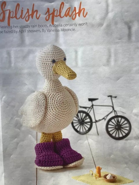 Crochet Pattern for Cute Duck In Wellies Toy.    (2)